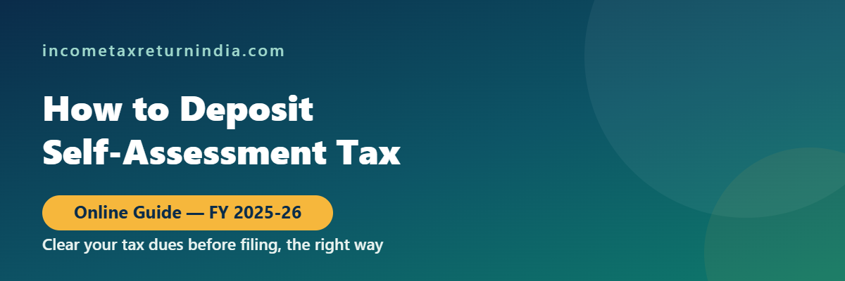 How to deposit self assessment tax online step by step
