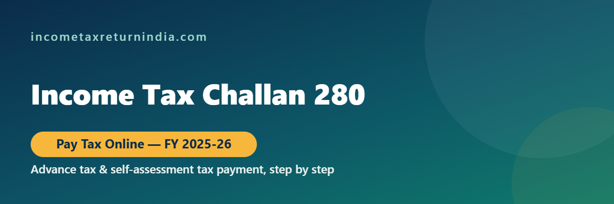 How to pay income tax online using Challan 280 FY 2025-26