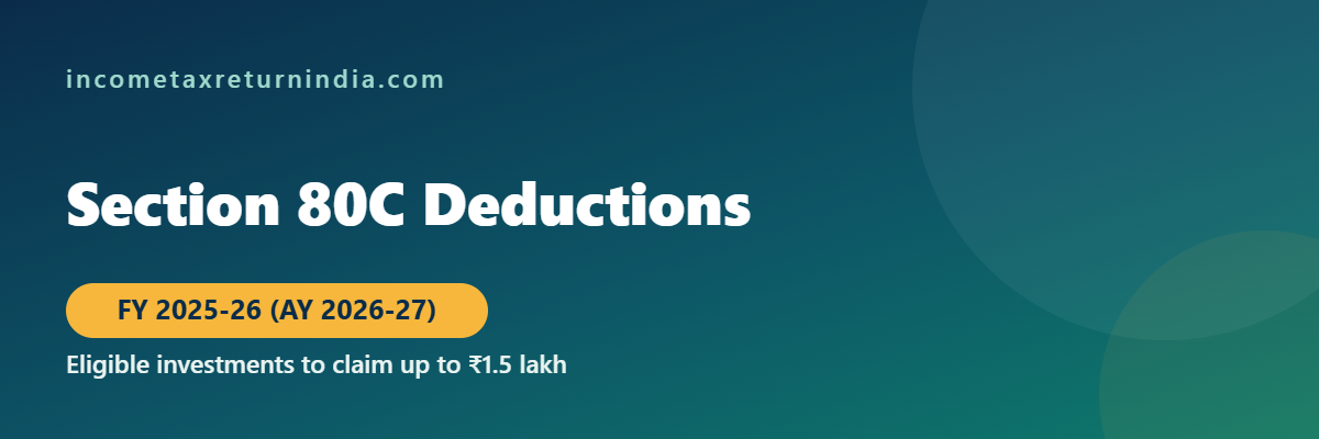 Section 80C deductions eligible investments FY 2025-26